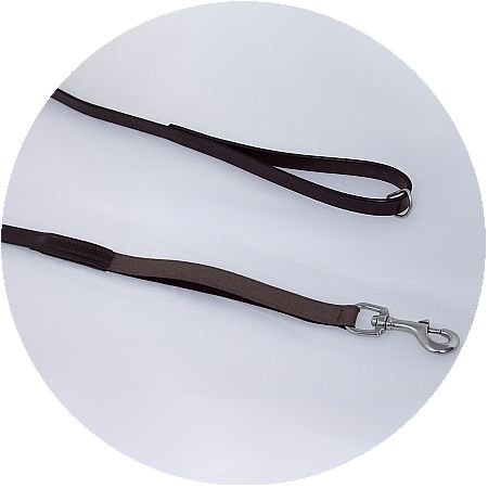 Audenham English Bridle Leather Long Reflex Dog Lead 115cm/45